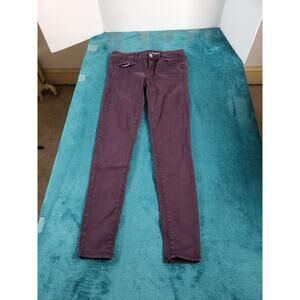 American Eagle Jeans Size 4 Womens Red Pants Stretch Denim Mid Rise Jegging